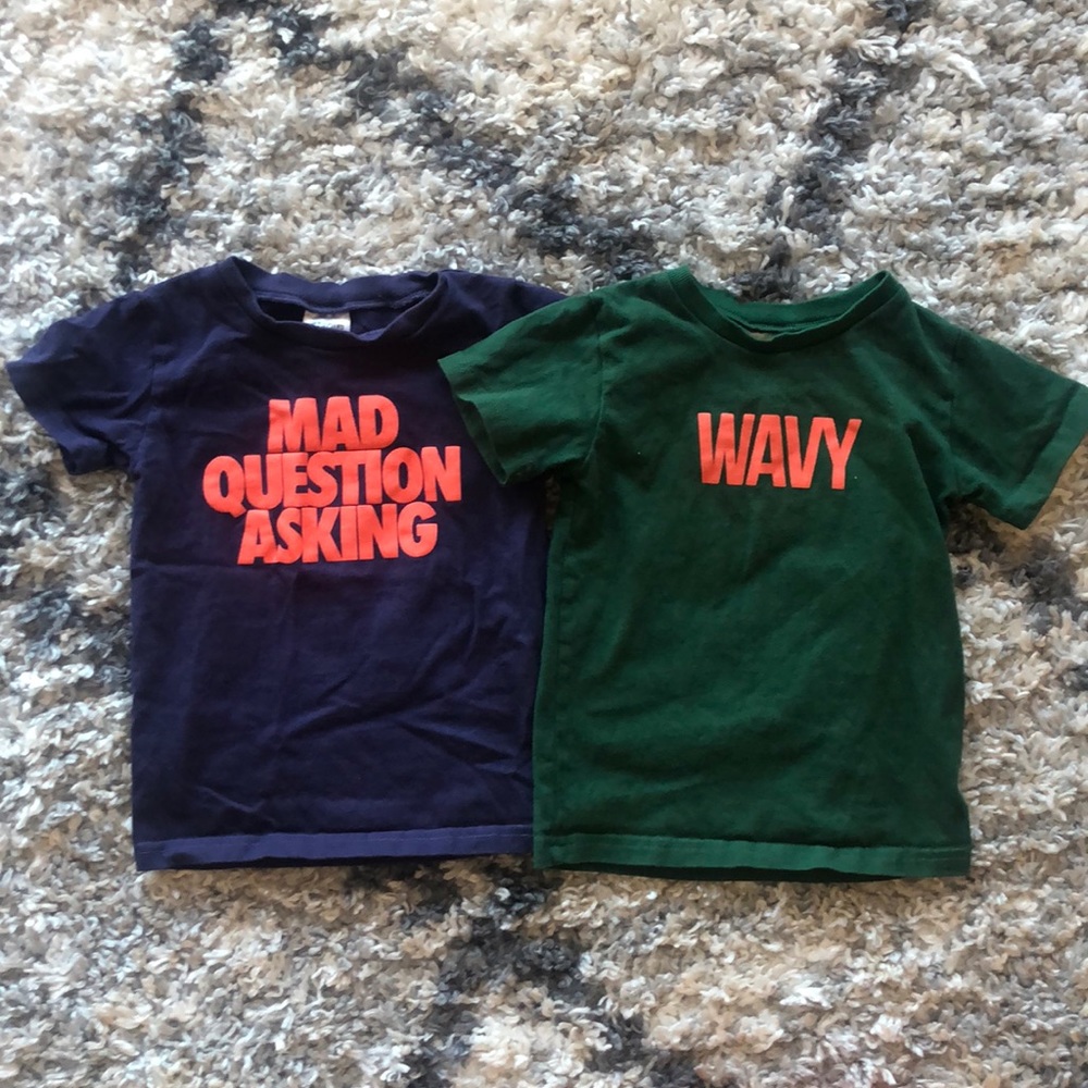 Sold We Are Little Giants brand tees 2T